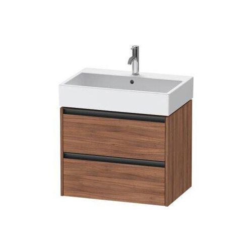Duravit Ketho.2 Wastafelonderkast 68,4x46x54,9 cm Mat Noten