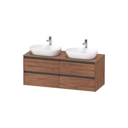 Duravit Ketho.2 Wastafelonderkast 140x55x56,8 cm Mat Noten