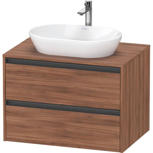 Duravit Ketho.2 Wastafelonderkast 80x55x56,8 cm Mat Noten