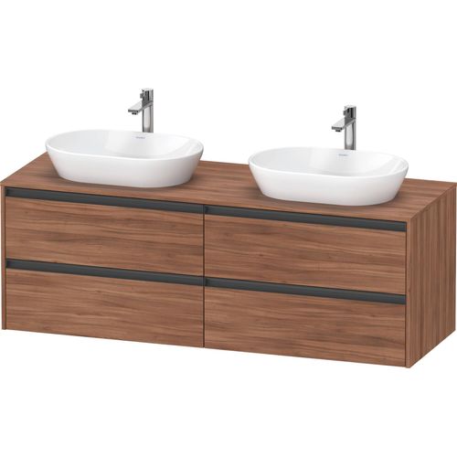 Duravit Ketho.2 Wastafelonderkast 160x55x56,8 cm Mat Noten