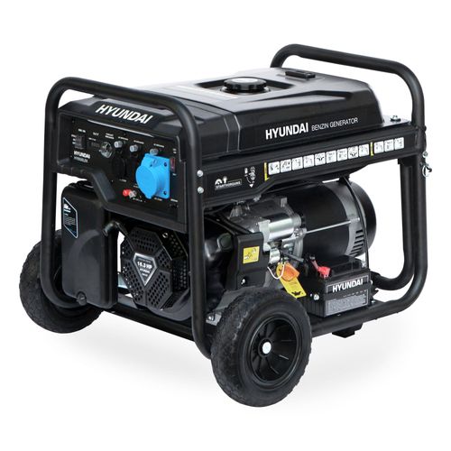 HYUNDAI Benzin Generator HY8500LEK (8.5 kW, Elektrostart, 3 x 230V, 16.3 PS)