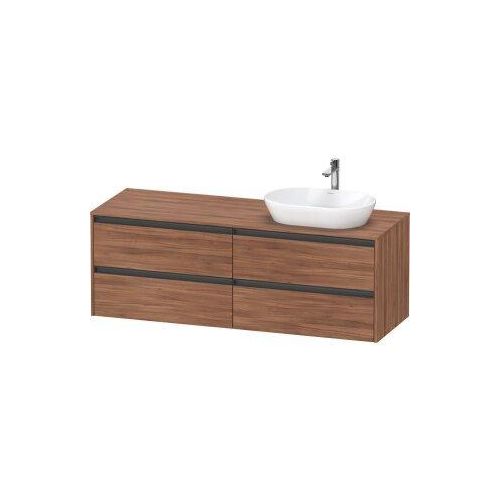 Duravit Ketho.2 Wastafelonderkast 160x55x56,8 cm Mat Noten