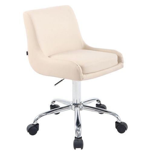 Arbeitshocker Club Kunstleder creme