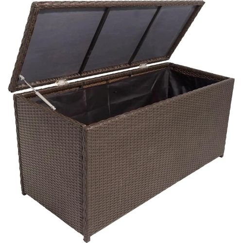 Auflagenbox in braun GAZA-120, B/H/T: ca. 120/60/50 cm