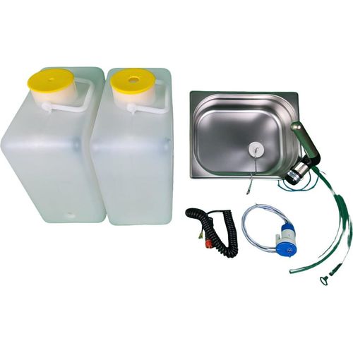 12V Camping Spüle Bausatz mit Kanister Spülbecken Waschbecken Wohnmobil – 9-tlg.