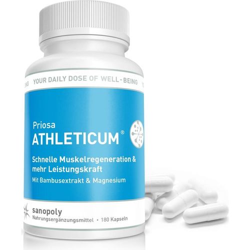 Sanopoly Priosa® Athleticum | 180 Kapseln | mit Bambusextrakt & Magnesium | vegan