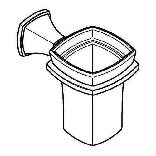 Grohe Halter Grandera mit Keramik-Mundspülglas, chrom