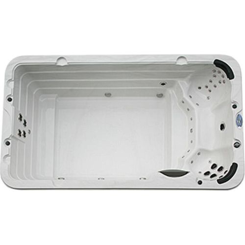PureHaven Swim Spa 400x230x131 cm Gegenstromanlage und Swim Jets 21 Hydromassagedüsen UV-Wasseraufbereitung Ozondesinfektion Farblicht 4250 L