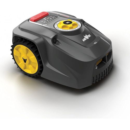 Mowox® RM 750 U-SNx Mähroboter für bis 750m² Rasenfläche, Ultraschallsensoren, Diebstahlschutz, inkl. Ladestation, 150m Begrenzungskabel, 190 Heringe