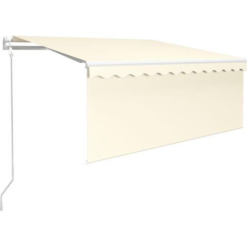 Markisen - HOMMIE, Gelenkarmmarkise Automatisch mit Jalousie 3x2,5 m Creme 2023
