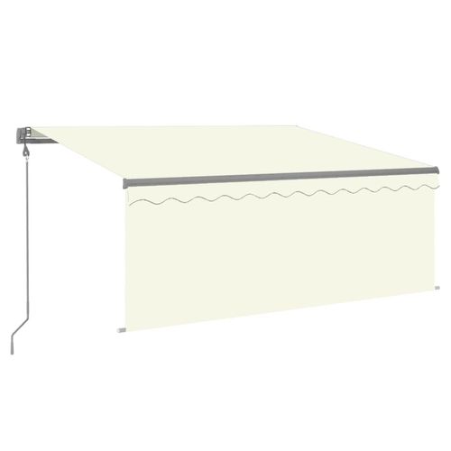 Markisen - HOMMIE, Gelenkarmmarkise Automatisch mit Jalousie 3,5x2,5 m Creme 2023