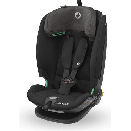 Maxi-Cosi Titan Plus i-Size, mitwachsender Kinderautositz, 15 Monat-12 Jahre, G-CELL-Seitenaufprallschutz, 4 Liegepositionen, Authentic Black