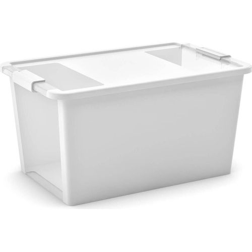 SuperSparSet 10x Mehrzweck Aufbewahrungsbehälter STORAGE mit Deckel | HxBxT 28x55x35cm | 40 Liter | Weiß | Behälter, Box, Aufbewahrungsbehälter, Aufbewahrungsbox