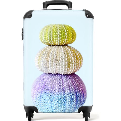 NoBoringSuitcases.com® Koffer Handgepäck Trolley Rollkoffer Kleine Reisekoffer mit 4 Rollen - Farben - Natur - Tiere - Meeresbewohner - Cabin Size < 55x40x23 cm & 55x40x20 cm - Fotokoffer - Kabinenkoffer - BoardgepäckHandgepäck Koffer 55x35x20 cm, 36L,
