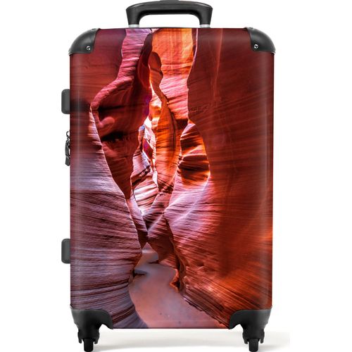 NoBoringSuitcases.com® Großer Koffer - Landschaft - Höhlen - Stein - Natur - Kombinationsschloss TSA - Hartschalen Trolley 4 Rollen - 72 liter - Reisekoffer - 66 cmKoffer Mittelgroß 67x43x25 cm, 72L,