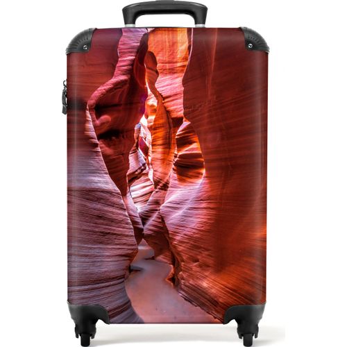 NoBoringSuitcases.com® Koffer Handgepäck Trolley Rollkoffer Kleine Reisekoffer mit 4 Rollen - Landschaft - Höhlen - Stein - Natur - Cabin Size < 55x40x23 cm & 55x40x20 cm - Fotokoffer - Kabinenkoffer - BoardgepäckHandgepäck Koffer 55x35x20 cm, 36L,