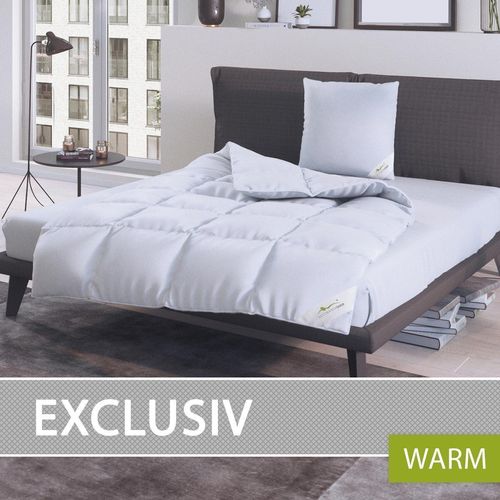 Bettwaren-Shop Daunendecke Exclusiv warm, Füllung 100% Daunen 240x220 cm