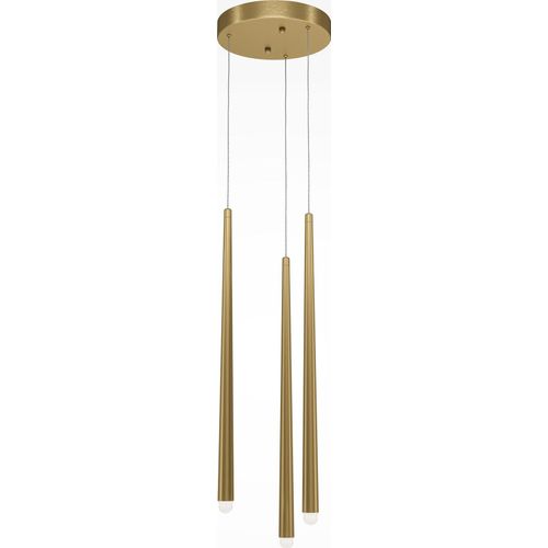 Maytoni Pendelleuchte Hängeleuchte Modern Art Deco, Cascade Gold Aluminum , IP 20, AC 85-265 3 Glühbirnen (nicht inkl.),18W, LED, 1600LM,4000 K, Abstrahlwinkel 120° ,80 Ra, für Wohnzimmer, Küche, Schlafzimmer, Esszimmer, Arbeitszimmer