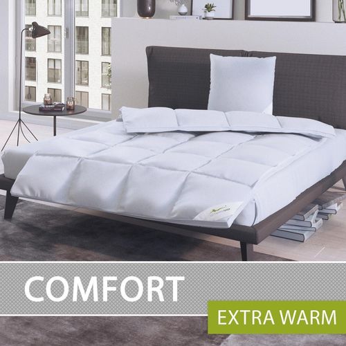 Bettwaren-Shop Daunendecke Comfort extra warm, Füllung: 60% Daunen, 40% Federn 135x200 cm