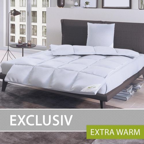 Bettwaren-Shop Daunendecke Exclusiv extra warm, Füllung: 100% Daunen 135x200 cm