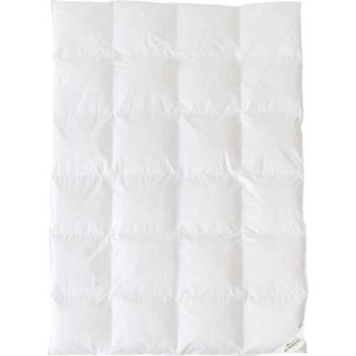 Bettwaren-Shop Daunendecke Zirbe medium, Füllung: 65% Daunen, 25% Zirbe, 10% Federn 155x220 cm