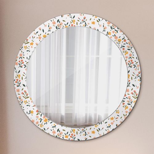Spiegel - Mirror zum Wandspiegel Schlafzimmer – Schminkspiegel- klein niedlich Blumen- Ø70cm