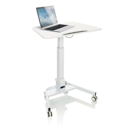 hjh OFFICE Stehschreibtisch STAND VM-SU II Sitz-Steh Schreibtisch höhenverstellbar, Stehpult Laptoptisch für Zuhause & Büro, Höhe 77.0 - 108.0 cm