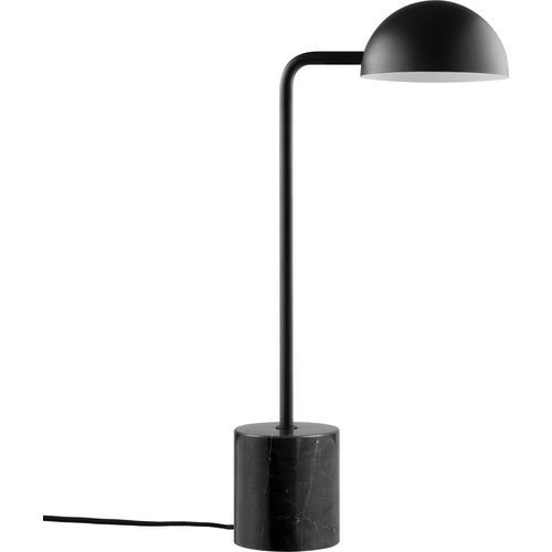Tischlampe, Tischleuchte, Nachttischlampe, Schreibtischlampe, LED Leselampe, Marble schwarz Marmor