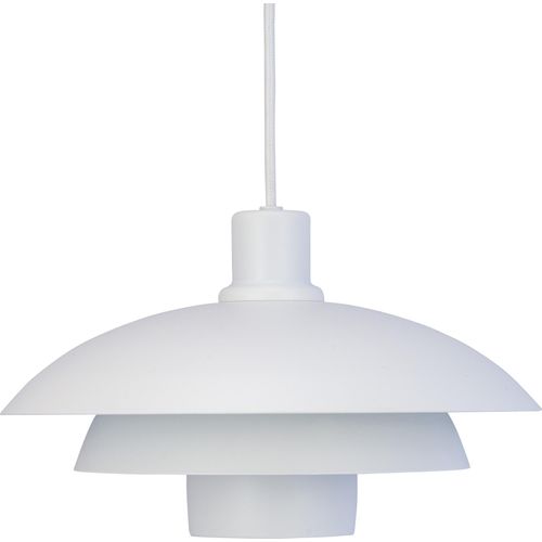 Pendelleuchte LED, Hängelampe, Deckenlampe Pendel, Pendellampe Esstisch, Pendelleuchte für Wohnzimmer, Skandinavische Design, Morph weiß D30