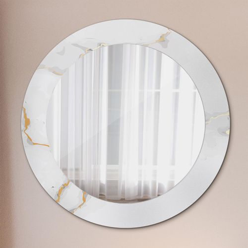 Spiegel - Mirror zum Wandspiegel Schlafzimmer – Schminkspiegel- Abstrakt- Ø60cm