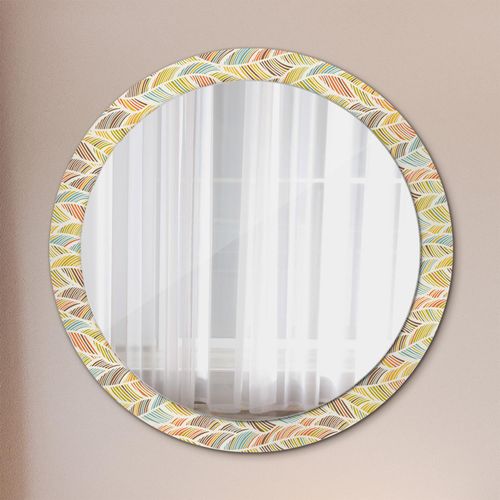 Spiegel - Mirror zum Wandspiegel Schlafzimmer – Schminkspiegel- Abstrakt- Ø90cm