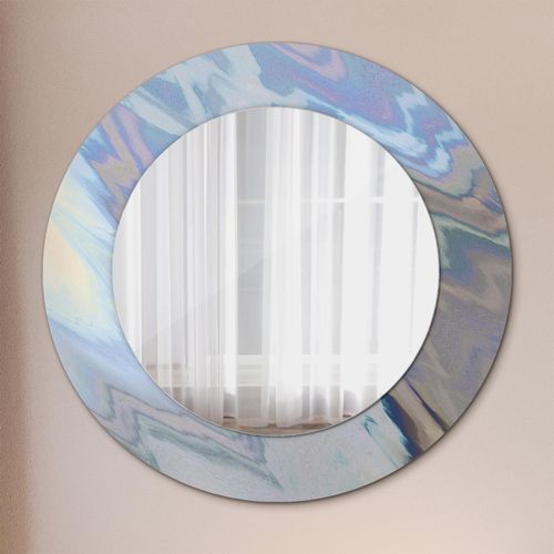 Spiegel - Mirror zum Wandspiegel Schlafzimmer – Schminkspiegel- holographisch Textur- Ø60cm