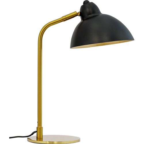 Tischlampe, Tischleuchte, Nachttischlampe, Schreibtischlampe, LED Leselampe, Futura H40 Antik Messing/black