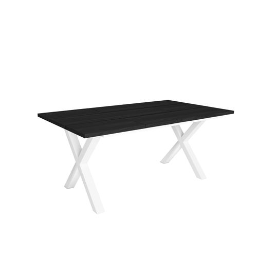 Esstische, 8 gäste, 167x90x75cm, Robust und stabil, Schwarz, Industrielles Stil
