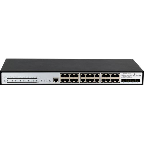 Extralink Chiron Pro Switch PoE mit 24x RJ45 1000Mb/s PoE, 4x SFP+