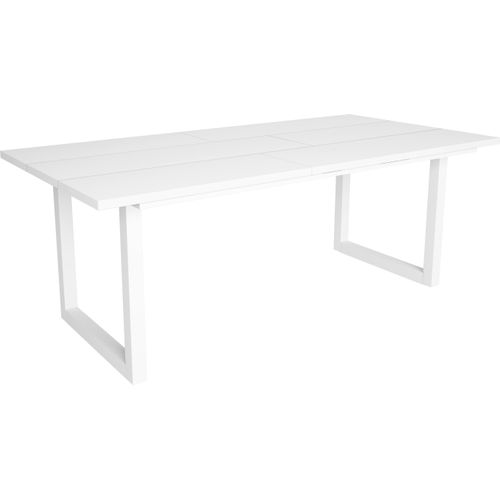 Esstische, 10 gäste, 194x90x75cm, Robust und stabil, Weiß, Industrielles Stil