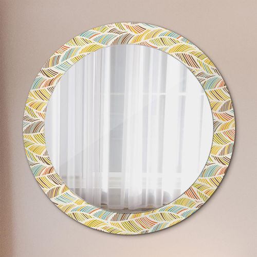 Spiegel - Mirror zum Wandspiegel Schlafzimmer – Schminkspiegel- Abstrakt- Ø70cm