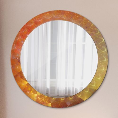 Spiegel - Mirror zum Wandspiegel Schlafzimmer – Schminkspiegel- Spirale Abstrakt- Ø70cm