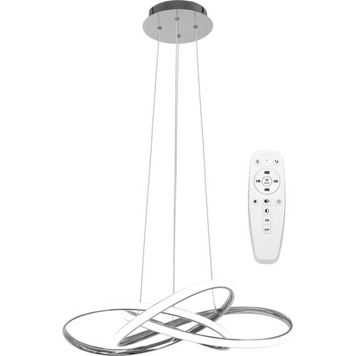 tooLight Pendellampe App816-Cp Modern Node Chrom Led + Fernbedienung 1-Lichtquelle 70 W 60X60X13Cm Einstellbar