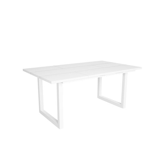 Esstische, 8 gäste, 167x90x75cm, Robust und stabil, Weiß, Industrielles Stil