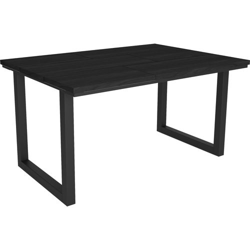 Esstische, 6 gäste, 140x90x75cm, Robust und stabil, Schwarz, Industrielles Stil