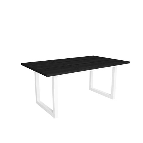 Esstische, 8 gäste, 167x90x75cm, Robust und stabil, Schwarz, Industrielles Stil