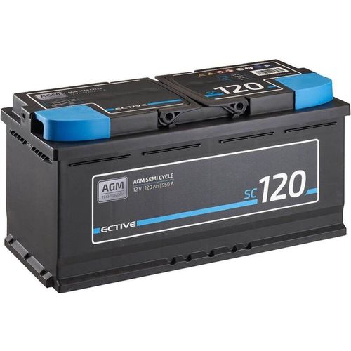 ECTIVE Semi Cycle SC120 AGM Versorgungsbatterie 120Ah - 0% nach §12 Abs. 3 UstG