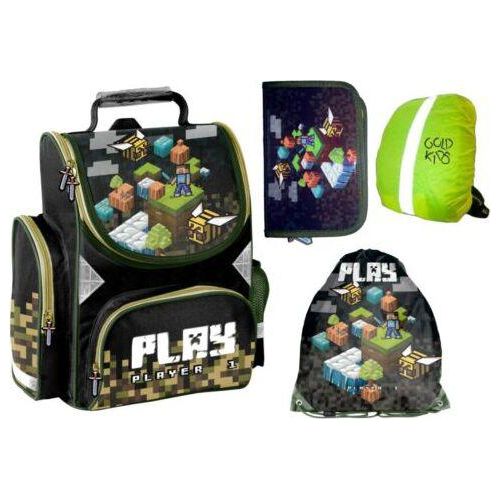 4er Set Schulranzen Ranzen Federmappe Turnbeutel GAME Pixels Minecraft Motiv