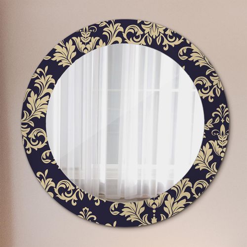 Spiegel - Mirror zum Wandspiegel Schlafzimmer – Schminkspiegel- Blätter- Ø60cm