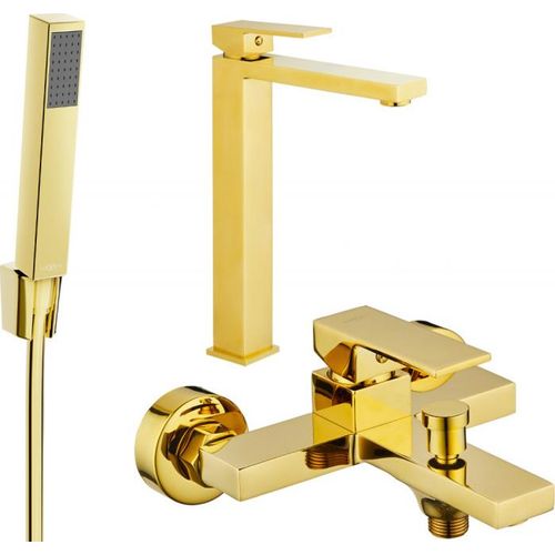 Mexen Uno R77 Badewannenset, Gold - 71413R77-50