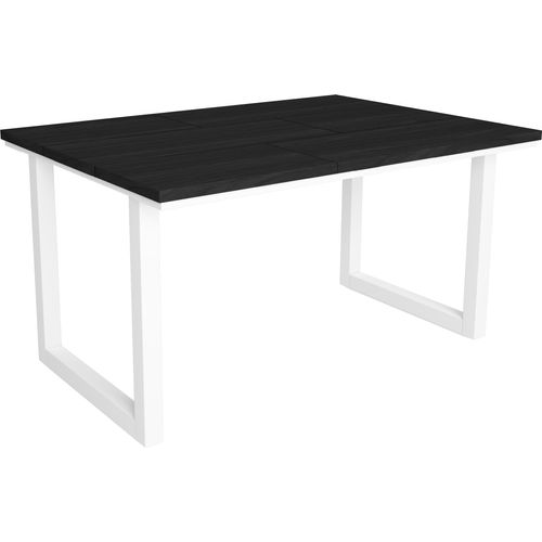 Esstische, 6 gäste, 140x90x75cm, Robust und stabil, Schwarz, Industrielles Stil