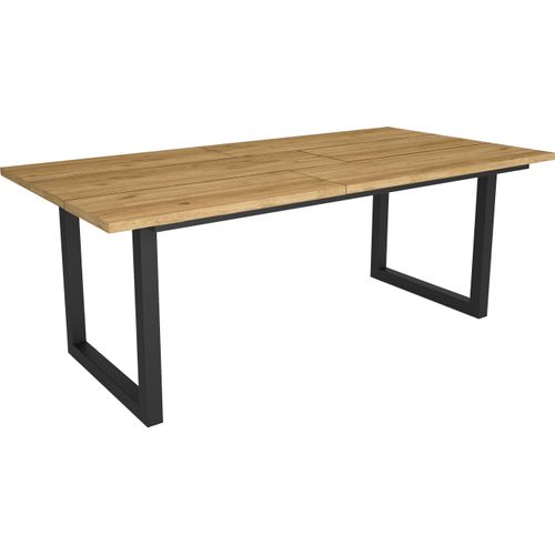 Esstische, 10 gäste, 194x90x75cm, Robust und stabil, Eiche, Industrielles Stil