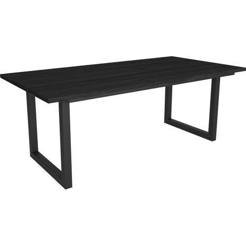 Esstische, 10 gäste, 194x90x75cm, Robust und stabil, Schwarz, Industrielles Stil