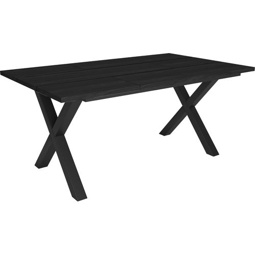 Esstische, 8 gäste, 167x90x75cm, Robust und stabil, Schwarz, Industrielles Stil